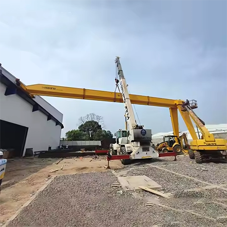 Single Girder Hoist Semi Gantry Crane