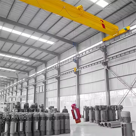 Compact Underhung Single Girder Crane with Partial Suspension Design