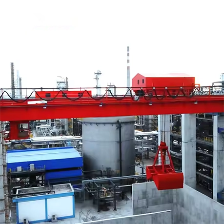 Heavy Duty Two-Purpose Grab & Magnet Overhead Crane