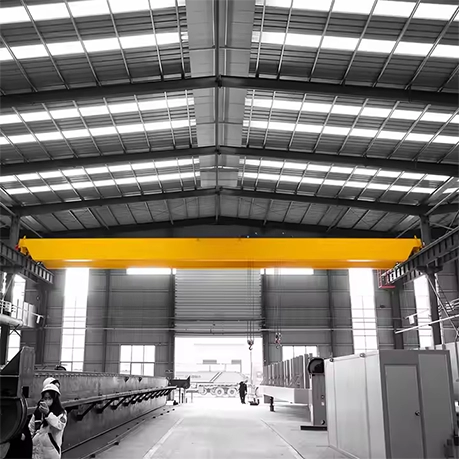 High Capacity Double Beam Crane with Hoist Mechanism
