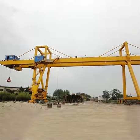 Double Girder Grab Gantry Crane for Bulk Material Handling