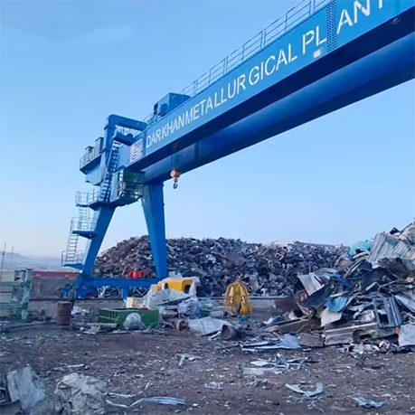 Electric Grab Gantry Crane for Waste Recycling