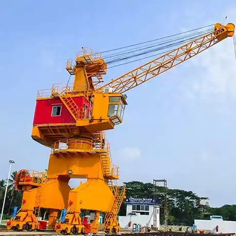 Mobile Single Jib Gantry Crane in construction site