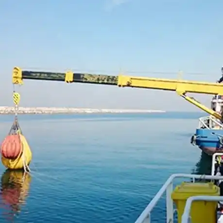 Ship-Mounted Knuckle Boom Crane